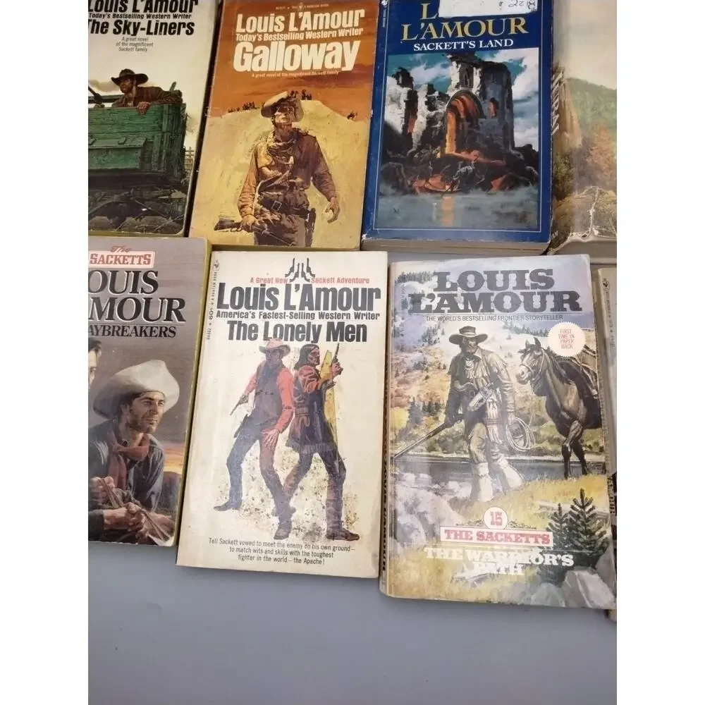 Lot of 10 Louis L’Amour “The Sacketts” Series Trade Paperback Western Books (1)